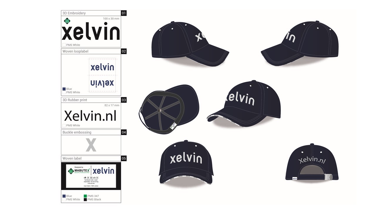 MABUTEX-Bedrijfskleding-Leek-Xelvin-custom-made-kleding-merchandise-cap-pet